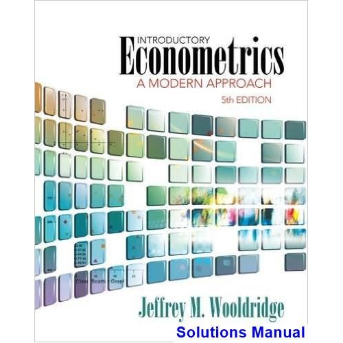 introductory econometrics wooldridge 7th